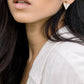 Nho Be Triangle Buffalo Horn Stud Dangle Earrings