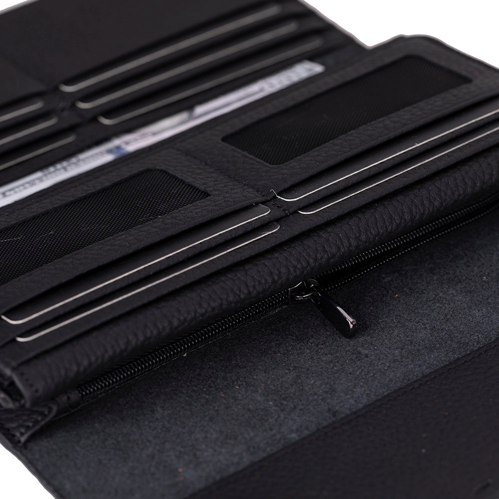 Nome Leather Wallet – 16 Card Slots & Phone Holder