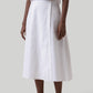 Overlap Midi Skirt in White