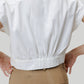 Oversized Crop Shirt in Off-white
