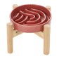 [Wave] Slow Feeder Dog Bowls - Pink / Beige / Orange