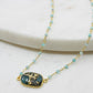 Mrs. Parker Endless Summer Necklace in Teal Turquoise Mojave