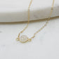 Mrs. Parker Necklace in White Druzy