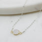 Mrs. Parker Necklace in White Druzy