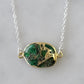 Mrs. Parker Necklace in Green Mojave Copper Turquoise