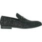 "Bravo" Black Glitter Tuxedo & Prom Shoes