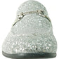 „Bravo“ Smoking- & Ballschuhe mit Silberglitzer