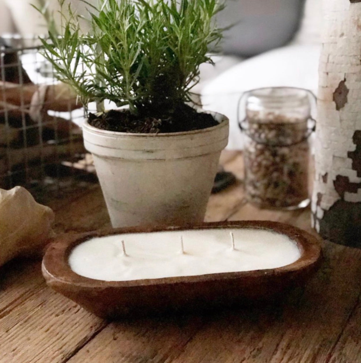 3-Wick Dough Bowl Soy Candle - Harvest