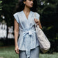 Power Moves Short Sleeve Top In Blue