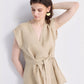 Power Moves Short Sleeve Top in Neutral Beige