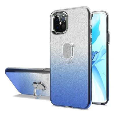 iPhone 12 Pro Max 6.7 Gradient Shimmering Ring Stand Case