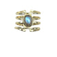 Fancy Band with Labradorite Stone Ring