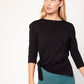 Anen Side Tie 3/4 Sleeve Top