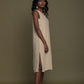 Reading Tea Leaves Dress in Neutral Beige