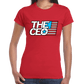 American Flag The CEO Women's Slim Fit Short Sleeve T-Shirt