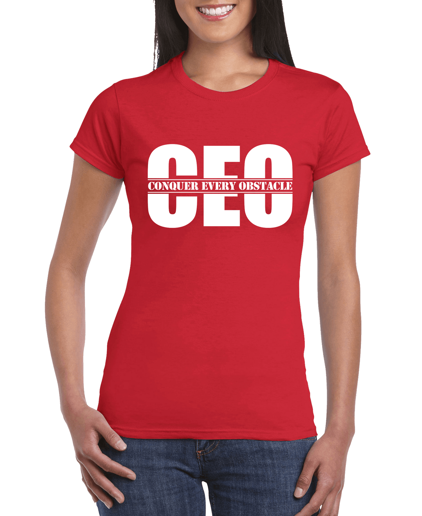 Conquer Every Obstacle CEO Women's Slim Fit Short Sleeve T-Shirt