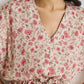 Relaxed Drawstring Floral Dress