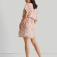 Relaxed Drawstring Floral Dress
