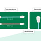 Reusable Silicone Cotton Swab -2 Pack
