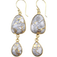 Rome Earrings in White Mojave Copper Turquoise
