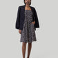 Ruched Strappy Mini Black Floral Dress