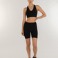 Elsa Fleece V Neck Longline Bra