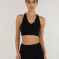 Elsa Fleece V Neck Longline Bra