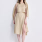 Boxy Crop Top in Neutral Beige