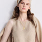 Boxy Crop Top in Neutral Beige