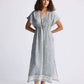 Gathered Maxi Dress in Sage Green