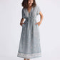 Gathered Maxi Dress in Sage Green
