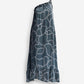 One Shoulder Maxi Dress in Abstract Stripes