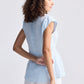 Power Moves Short Sleeve Top In Blue