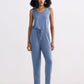 Relaxed Drawstring Jumpsuit in Blue