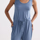 Relaxed Drawstring Jumpsuit in Blue