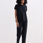 Relaxed Tee in Black