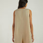 Romp and Play Romper In Neutral Beige