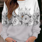 Blumen-Hoodie Rundhals Y2k Hoodie Damen Mode Hoodies Mädchen Mäntel Damen Sweatshirts Blumen Kleidung Geschenke Mäntel Rundhals Pullover