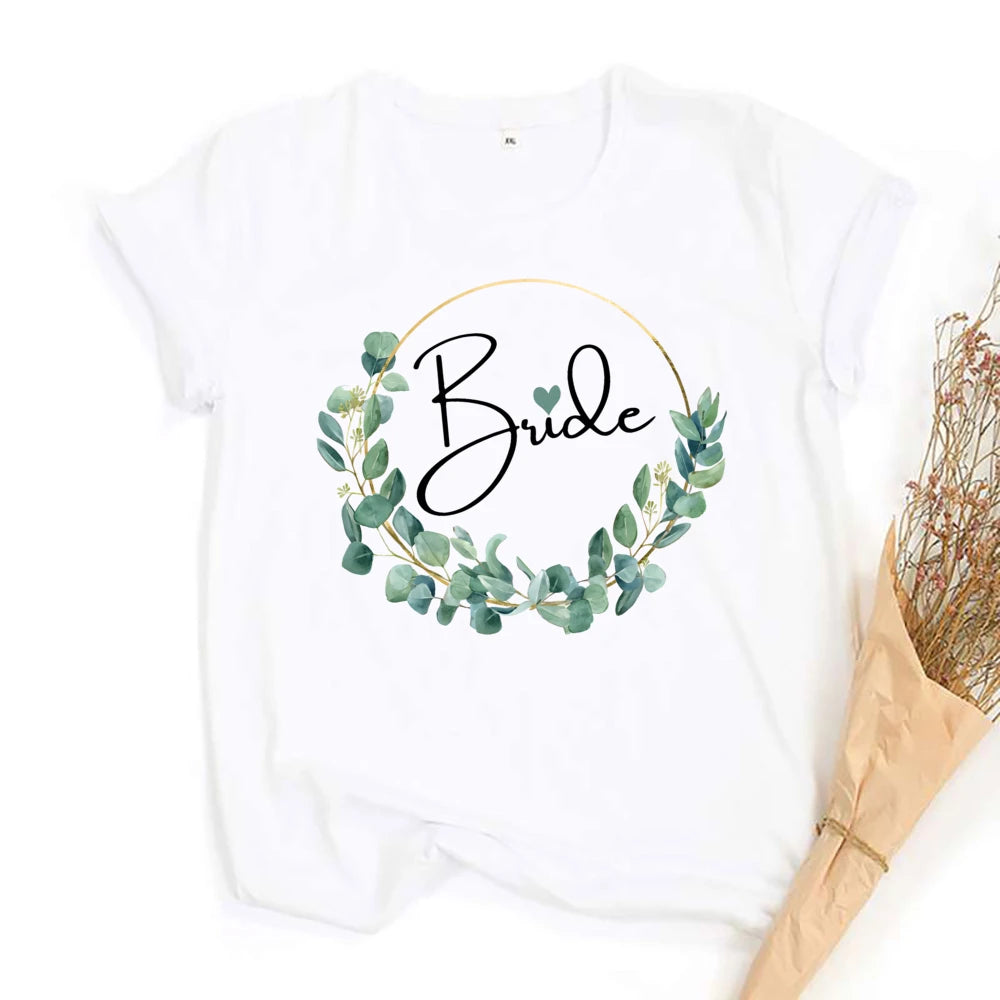 Junggesellinnenabschied T-Shirt für Frauen JGA T-Shirt Braut & Crew Team Braut Tee Hochzeitsgeschenk für Bräute Verlobungs T-Shirt Kleidung