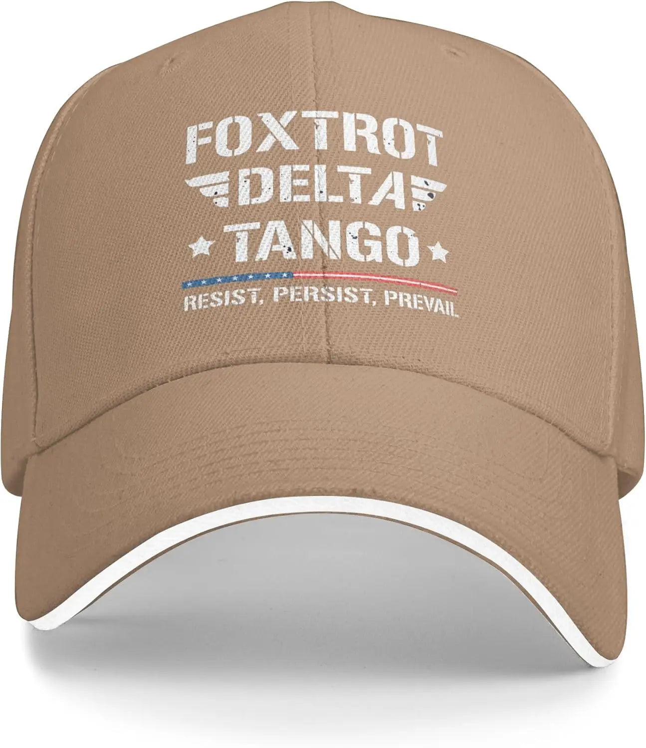 Foxtrot Delta Tango FDT Trucker Hats Resist Persist Prevail Baseball Cap for Mens Women Adjustable Classic Dad Hat