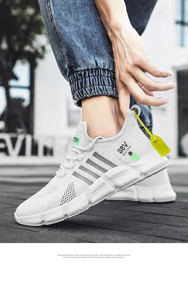Herrenschuhe Sommer Herren Freizeitschuhe Atmungsaktive Sneaker Herren Leichte Loafers Rutschfeste Tennisschuhe Luxusschuhe Tennisschuhe