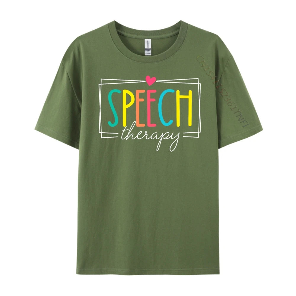 Logopädie Sprachtherapeut SLP Herren Designer T-Shirt Winter Neujahr Weihnachtsgeschenk Idee