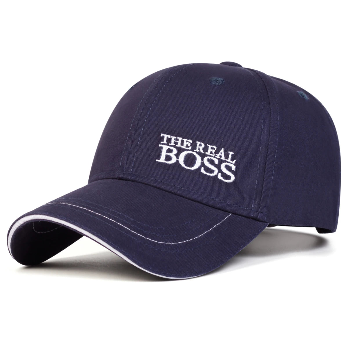 Unisex THE REAL BOSS Buchstabenstickerei Baseball Caps Frühling und Herbst Outdoor Verstellbare Freizeit Hüte Hip Hop Hut Sonnenhut