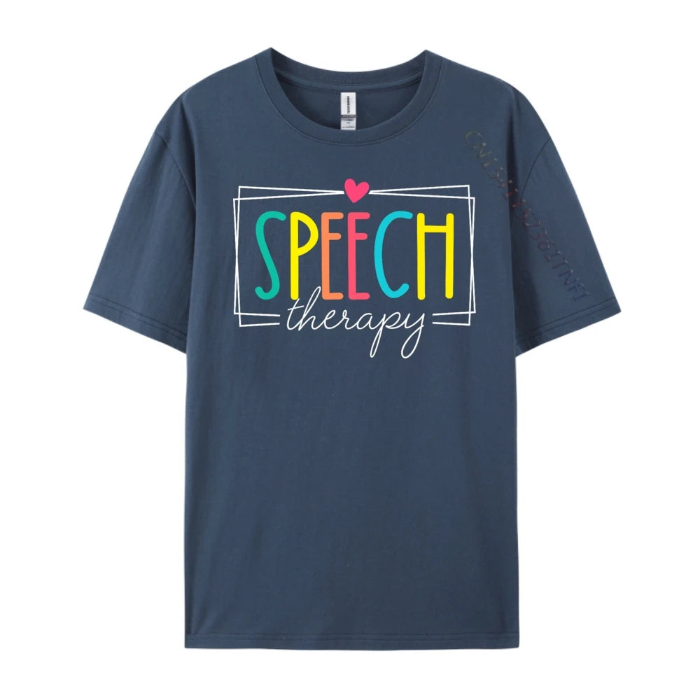 Logopädie Sprachtherapeut SLP Herren Designer T-Shirt Winter Neujahr Weihnachtsgeschenk Idee