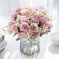 30CM Seidenrosen Hochzeit Bouquet Vase für Home Raum Dekoration Weihnachtsgirlande Scrapbooking Künstliche Hortensie Kunstblumen