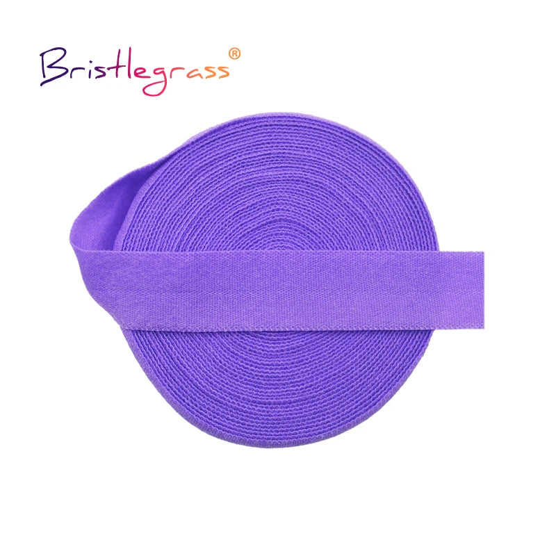 BRISTLEGRASS 2 5 10 Yard 5/8" 15mm Einfarbig Matt Nicht Glänzend Falzgummi FOE Spandex Band Stirnband Unterwäsche Kleid Nähen Borte