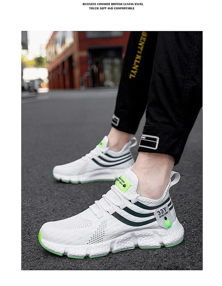 Herrenschuhe Sommer Herren Freizeitschuhe Atmungsaktive Sneaker Herren Leichte Loafers Rutschfeste Tennisschuhe Luxusschuhe Tennisschuhe
