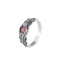 925er Sterling Silber Rote Zirkonringe für Damen Mode Hochwertiger Feiner Schmuck Accessoires Alles Schmuck