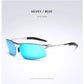 AORON Polarisierte Herren-Sonnenbrille für Autofahrer, Aluminium-Magnesium-Rahmen, Sport-Sonnenbrille, Fahrer-Retro-Brille, UV400, Blendschutz