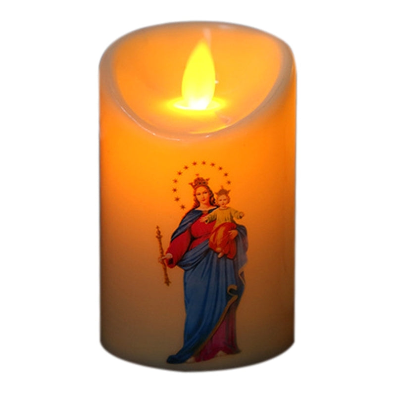 Jesus Christus Licht für Kreative Flammenlose Elektronische Kerzen Lampe für Zuhause Schlafzimmer Wohnzimmer Dekoration Zubehör
